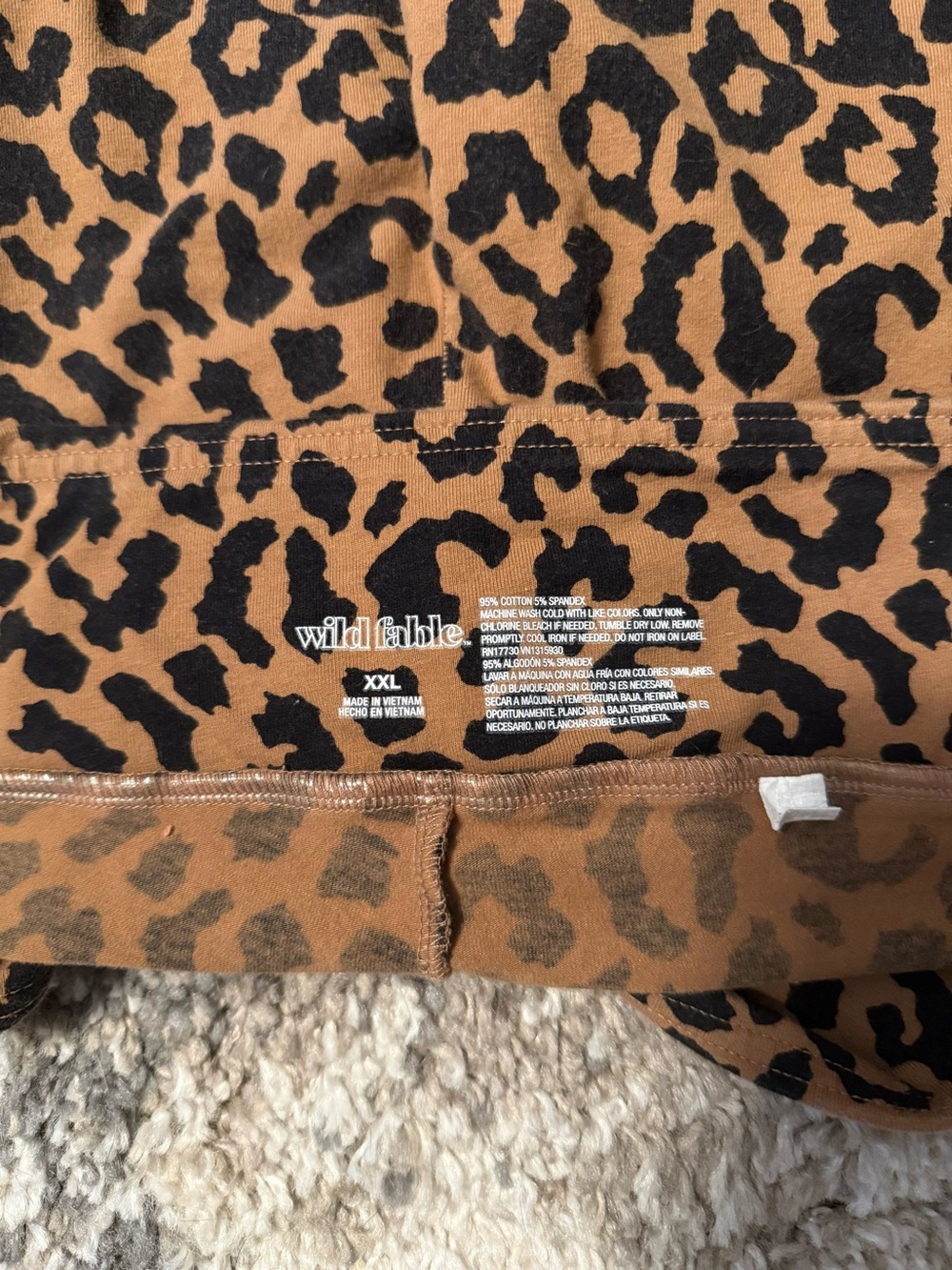 wild fable Leopard Print Bike Shorts in Brown and Black